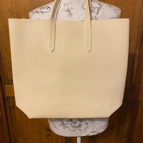 Ulta Vegan Leather Neutral Studded Tote Bag (NWT!) - Picture 3 of 5